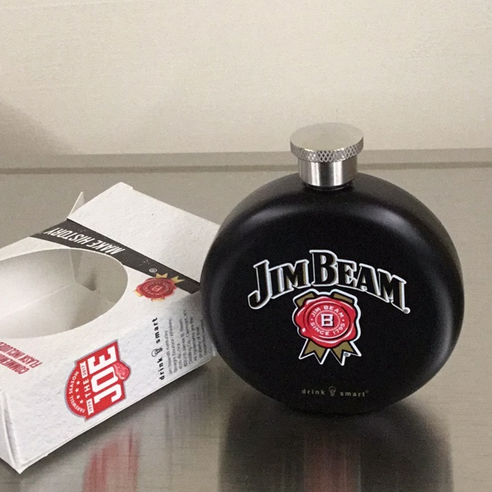 NIB Jim Beam flask